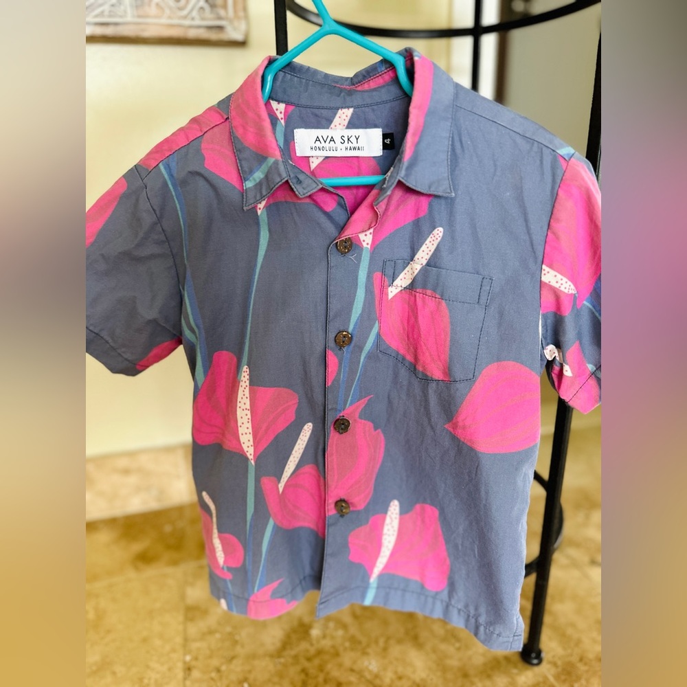 Ava Sky Boys’ Aloha Shirt
